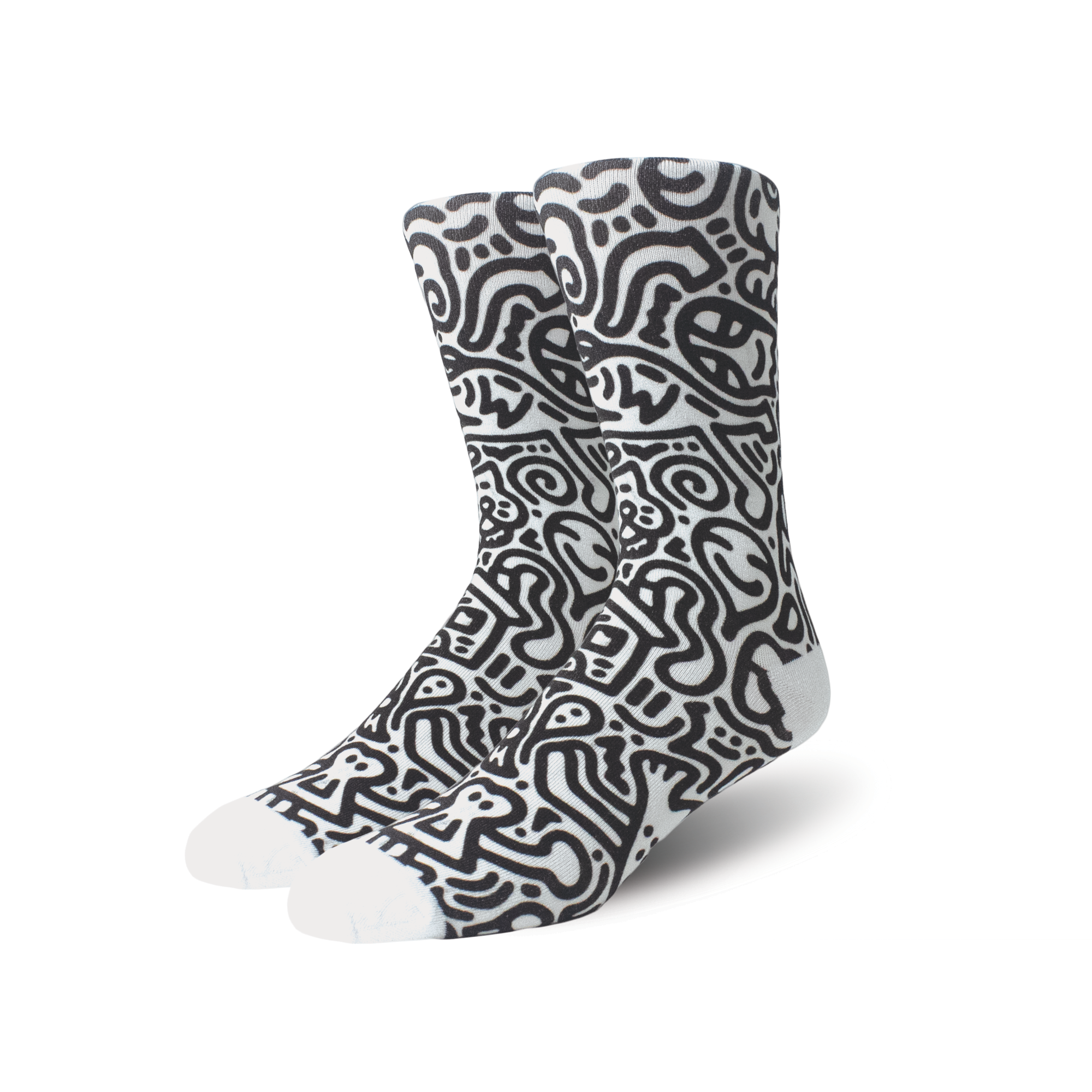 Custom Branded Digital Print Cotton Socks
