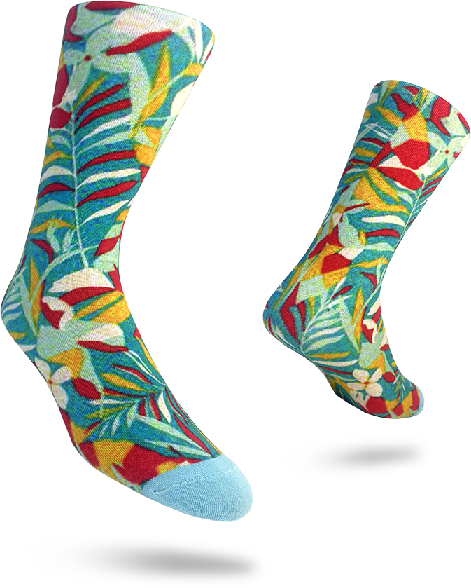 Custom Branded Digital Print Cotton Socks