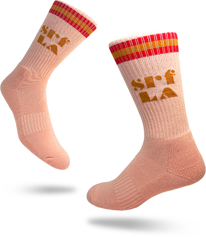 Custom Branded Sports Crew Cotton Socks
