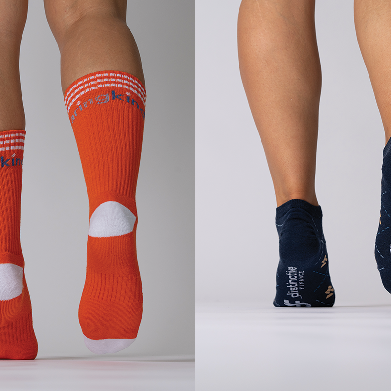 Cotton vs Polyester for Branded Socks