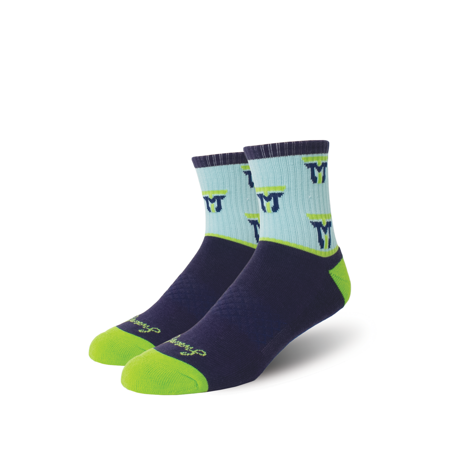 Custom Branded Sports 1/4 Crew Bamboo Socks