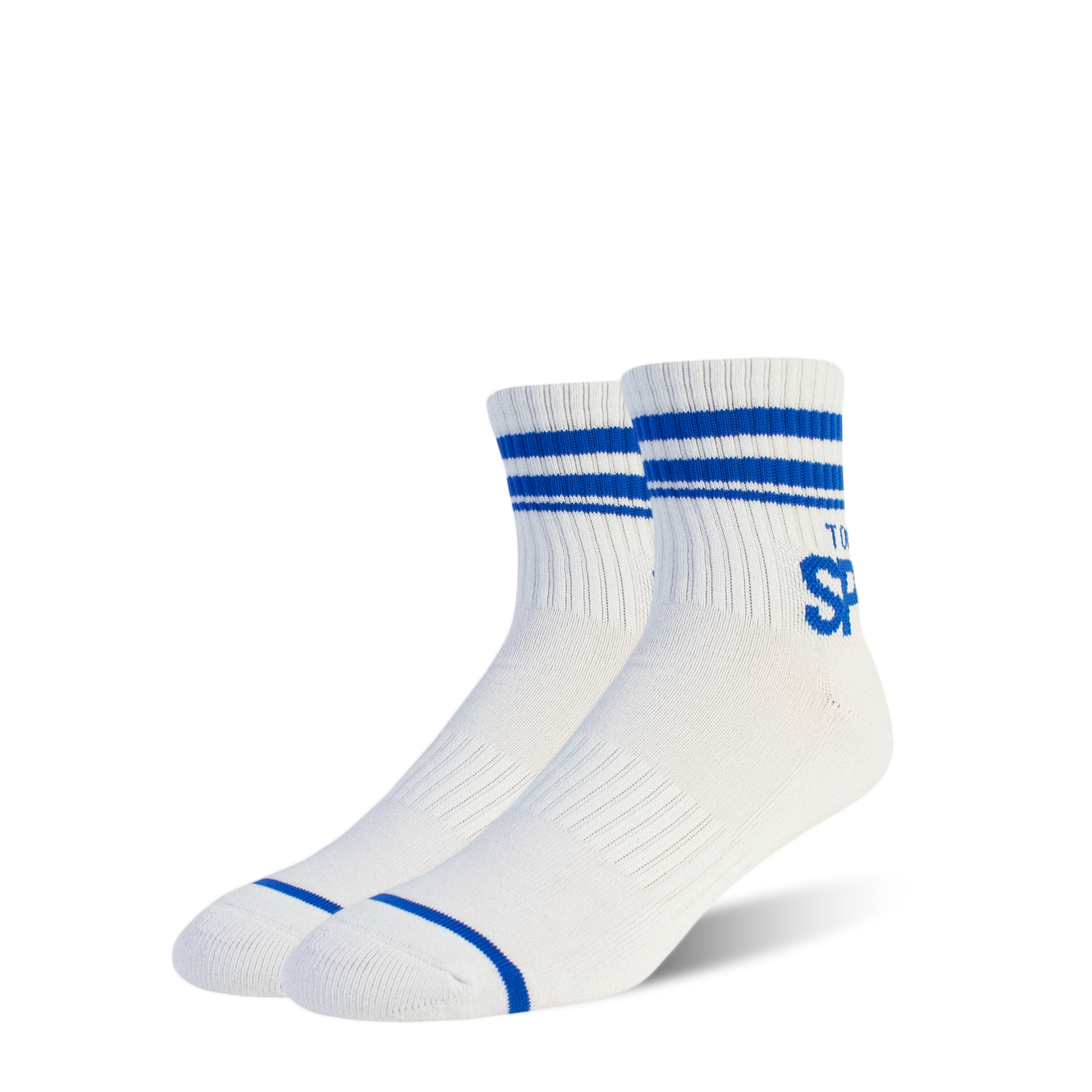 Custom Branded Sports 1/4 Crew Cotton Socks